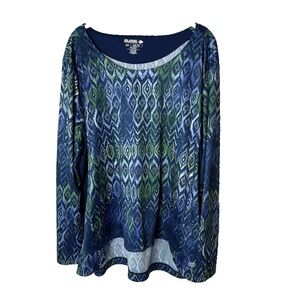 Reel Legends Reel-Tec Top Shirt Plus Size 1X UPF 50+ Sun Protection